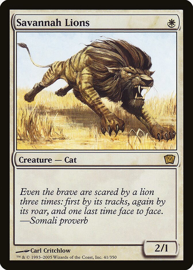 Savannah Lions (41) - Ninth Edition (9ED)