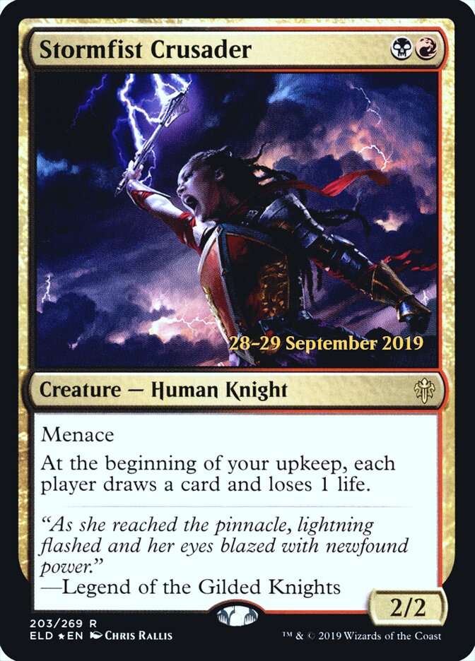 Stormfist Crusader (203s) - Throne of Eldraine Promos (PELD)