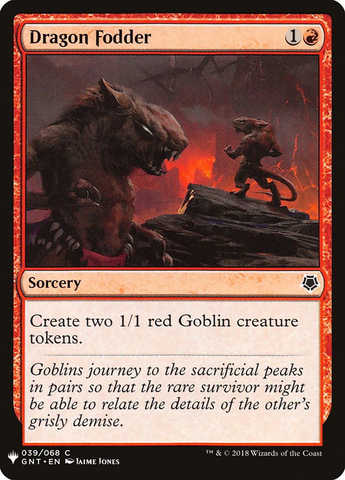 Dragon Fodder - The List (PLST)