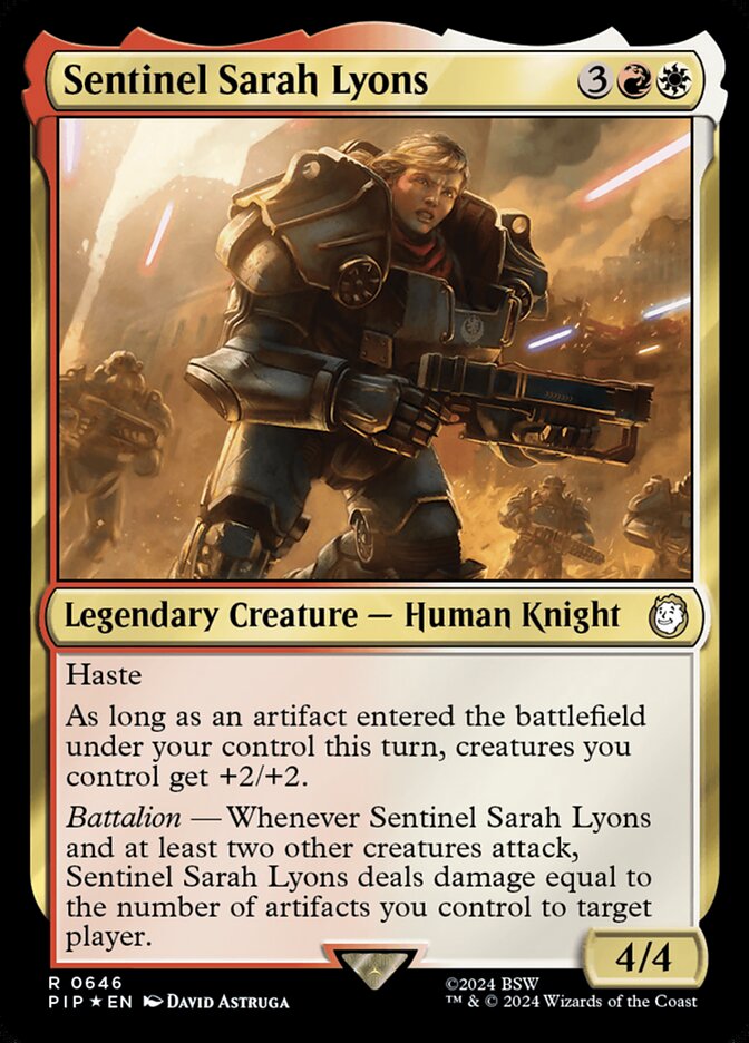 Sentinel Sarah Lyons - [Surge Foil] Fallout (PIP)