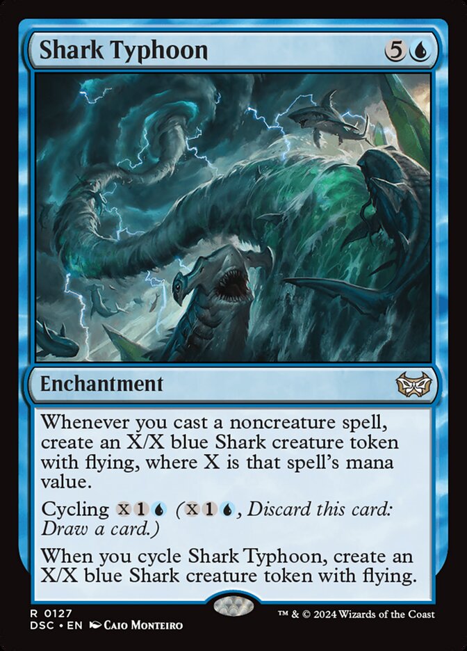 Shark Typhoon (127) - Duskmourn: House of Horror Commander (DSC)