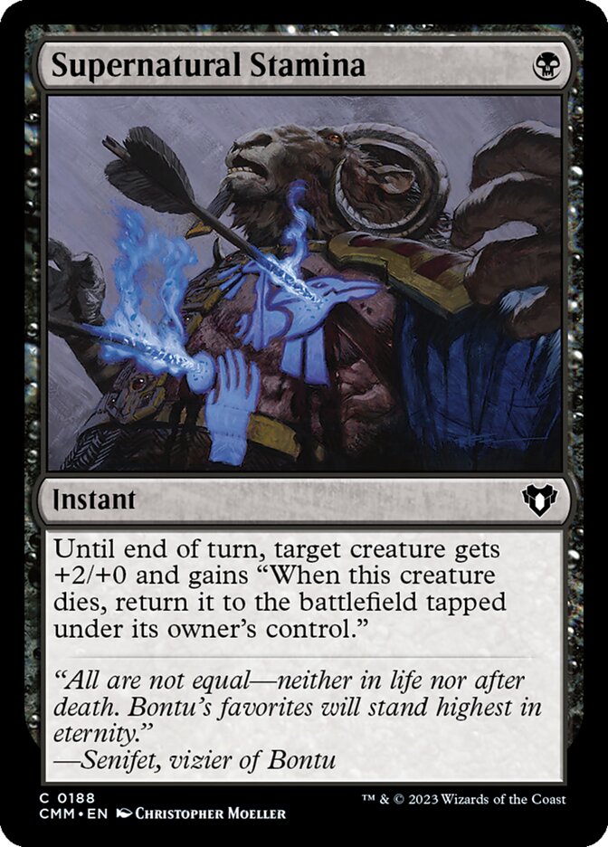 Supernatural Stamina (188) - Commander Masters (CMM)