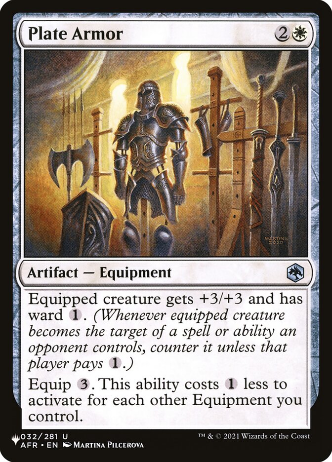 Plate Armor (AFR-32) - The List (PLST)