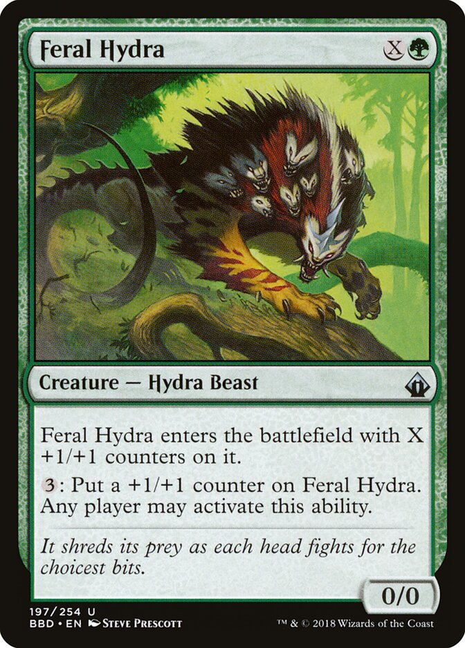 Feral Hydra (197) - Battlebond (BBD)