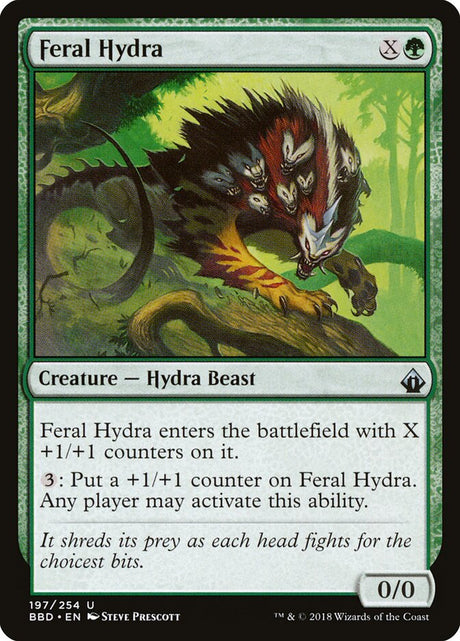 Feral Hydra (197) - Battlebond (BBD)