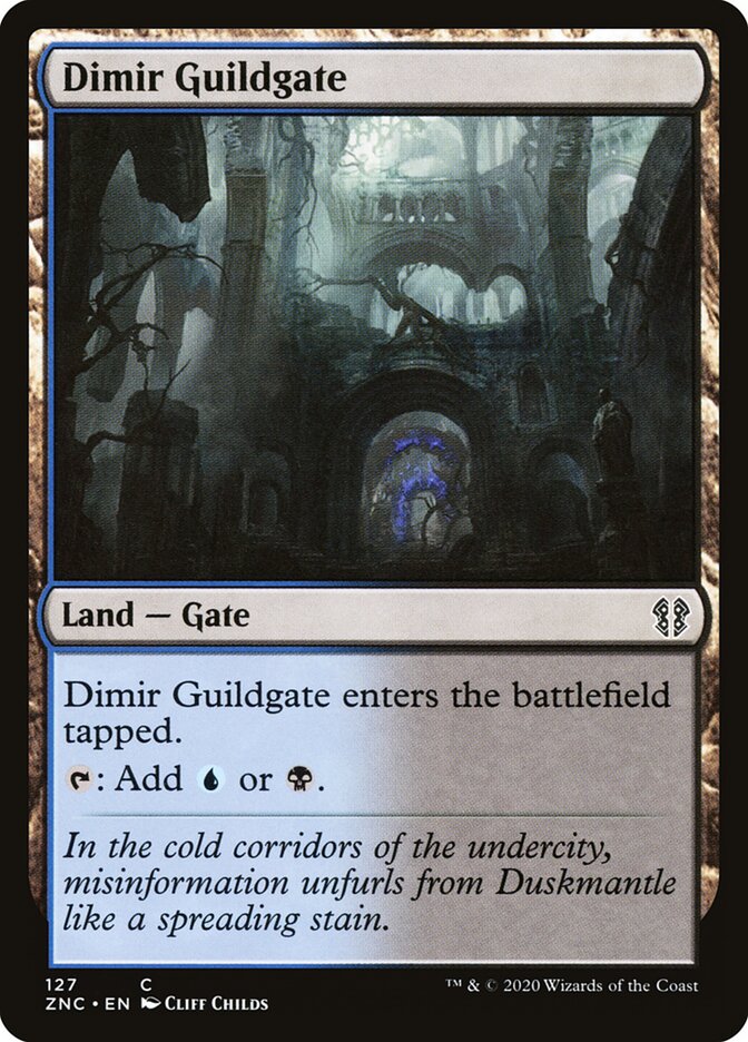 Dimir Guildgate (127) - Zendikar Rising Commander (ZNC)