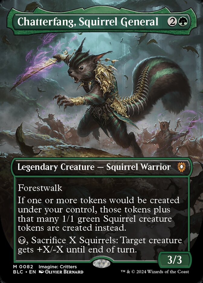 Chatterfang, Squirrel General (82) - Bloomburrow Commander (BLC)