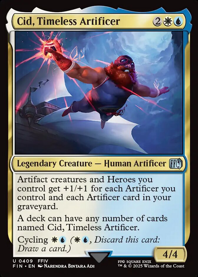 Cid, Timeless Artificer (409) - [Foil] Final Fantasy (FIN)
