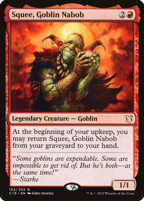 Squee, Goblin Nabob (152) - Commander 2019 (C19)