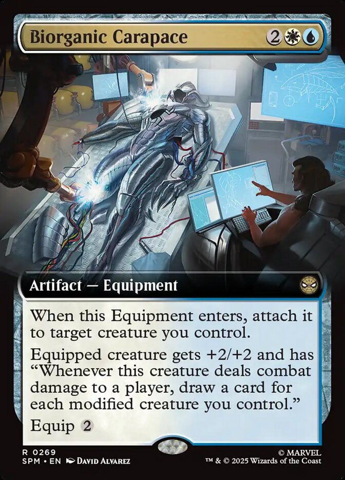 Biorganic Carapace (269) - [Foil, Extended Art] Marvel's Spider-Man (SPM)