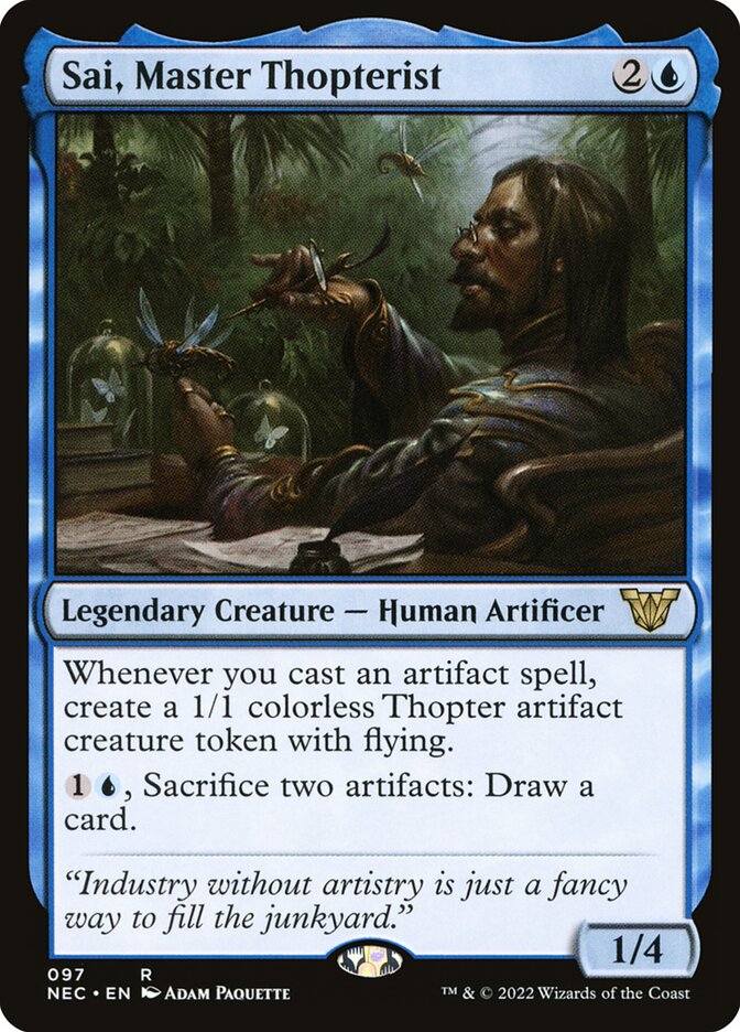 Sai, Master Thopterist (97) - Neon Dynasty Commander (NEC)