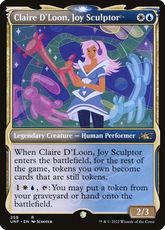Claire D'Loon, Joy Sculptor (258) - Unfinity (UNF)