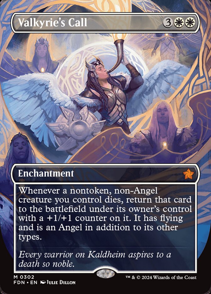 Valkyrie's Call - [Foil, Borderless] Foundations (FDN)