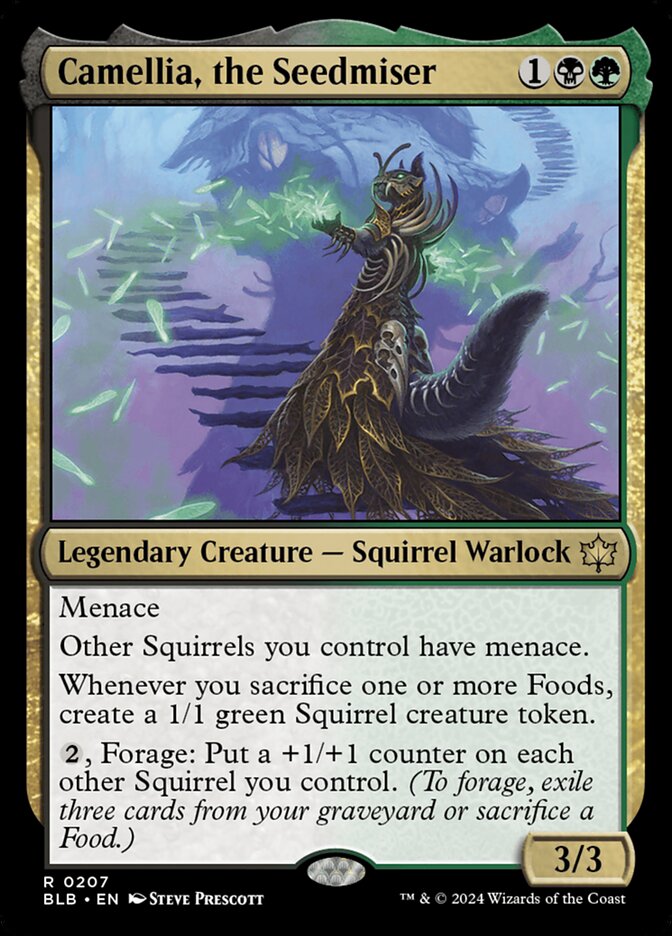 Camellia, the Seedmiser - [Foil] Bloomburrow (BLB)