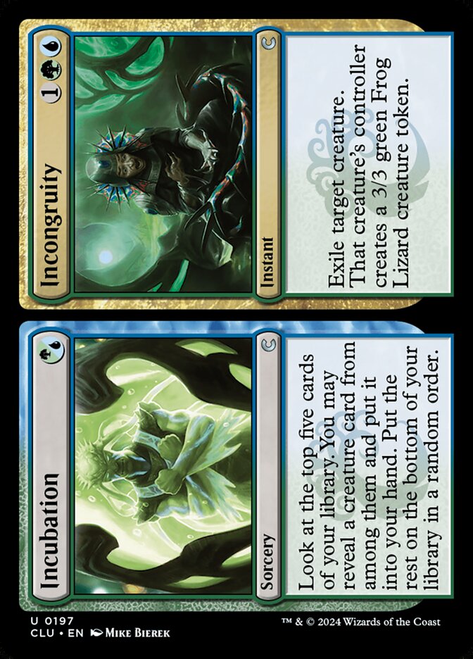 Incubation // Incongruity (197) - Ravnica: Clue Edition (CLU)
