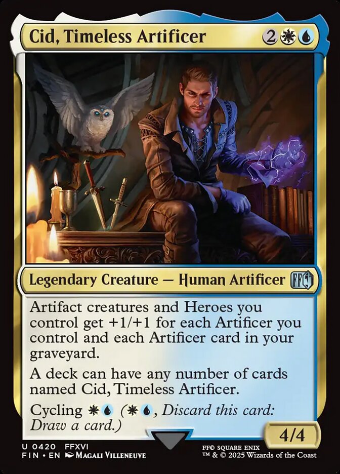Cid, Timeless Artificer (420) - [Foil] Final Fantasy (FIN)