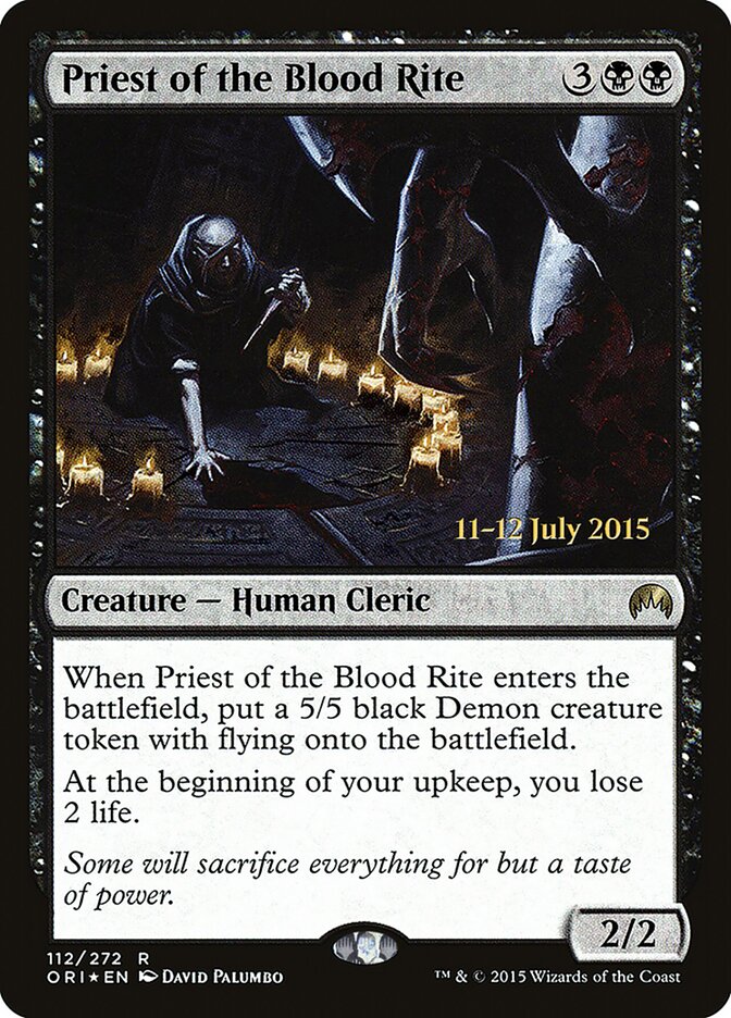Priest of the Blood Rite (112s) - Magic Origins Promos (PORI)
