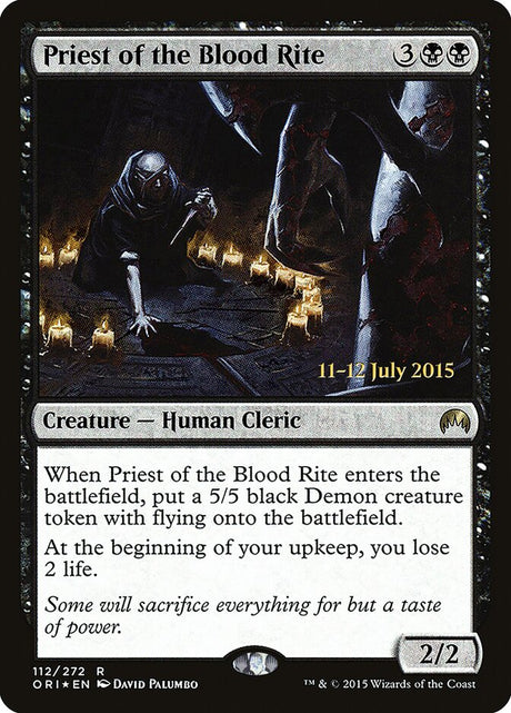 Priest of the Blood Rite (112s) - Magic Origins Promos (PORI)
