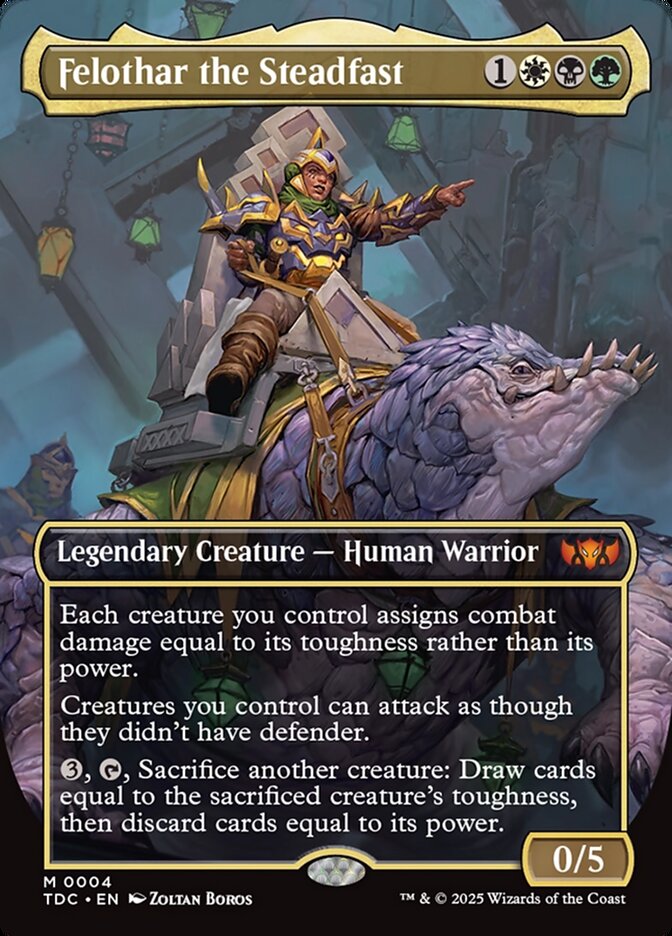 Felothar the Steadfast - [Foil, Borderless] Tarkir: Dragonstorm Commander (TDC)