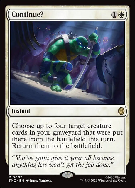 Continue? (7) - Teenage Mutant Ninja Turtles Eternal (TMC)