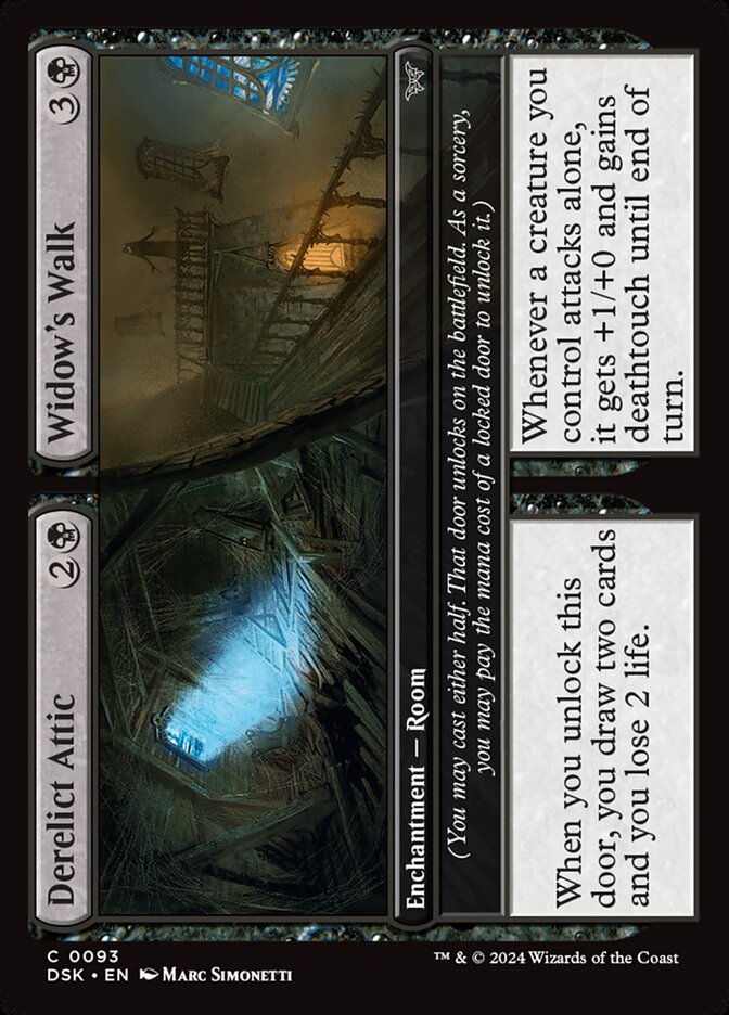 Derelict Attic // Widow's Walk - [Foil] Duskmourn: House of Horror (DSK)