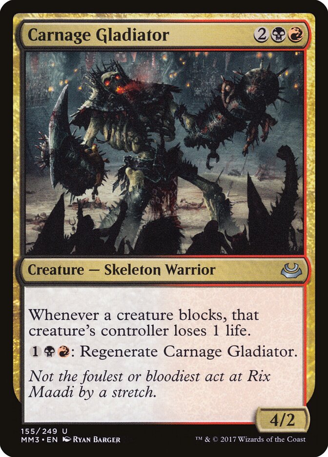 Carnage Gladiator (155) - Modern Masters 2017 (MM3)