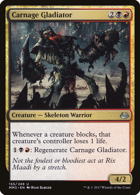 Carnage Gladiator (155) - Modern Masters 2017 (MM3)