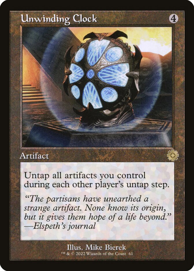 Unwinding Clock (61) - The Brothers' War Retro Artifacts (BRR)