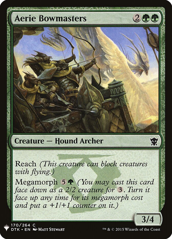 Aerie Bowmasters (DTK-170) - The List (PLST)