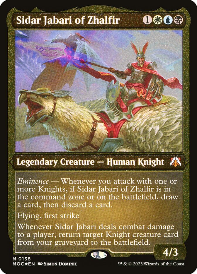 Sidar Jabari of Zhalfir (138) - March of the Machine Commander (MOC)