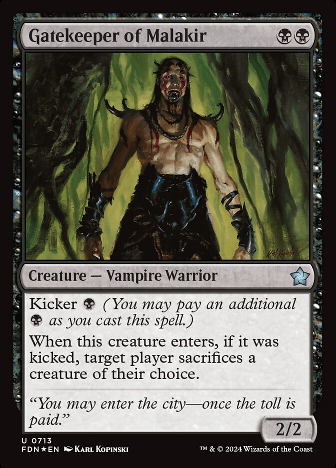 Gatekeeper of Malakir (713) - Foundations (FDN)