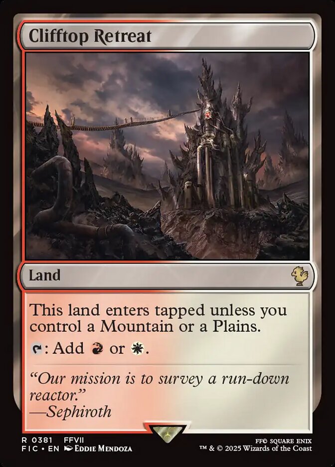 Clifftop Retreat (381) - [Surge Foil] Final Fantasy Commander (FIC)