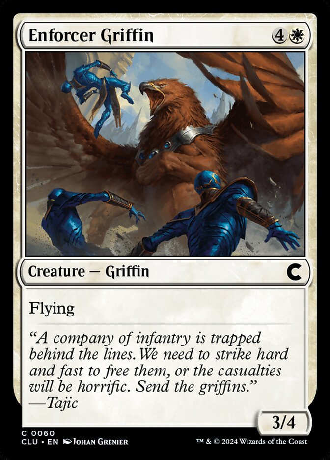 Enforcer Griffin (60) - Ravnica: Clue Edition (CLU)