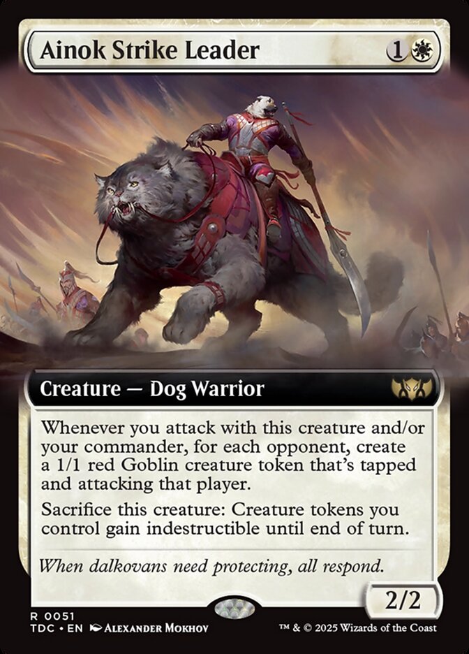 Ainok Strike Leader - [Extended Art] Tarkir: Dragonstorm Commander (TDC)