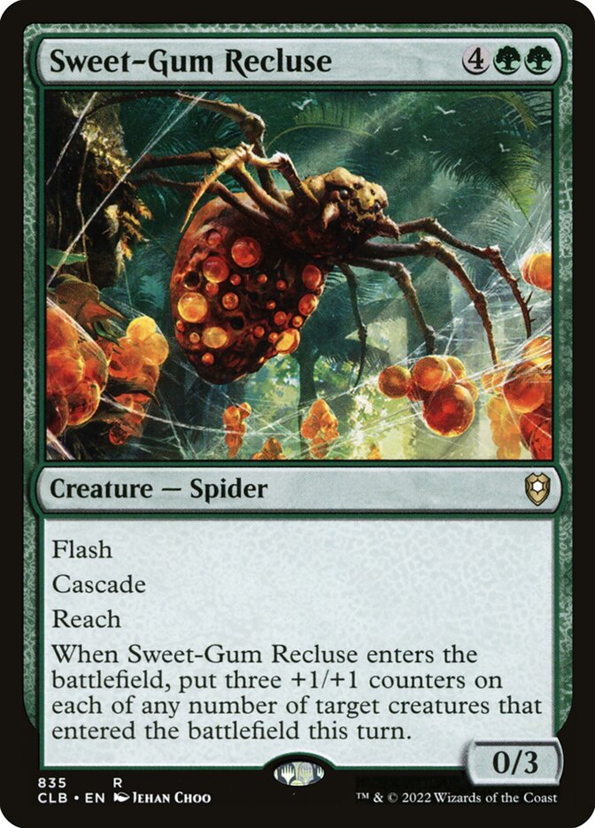 Sweet-Gum Recluse (835) - Commander Legends: Battle for Baldur's Gate (CLB)