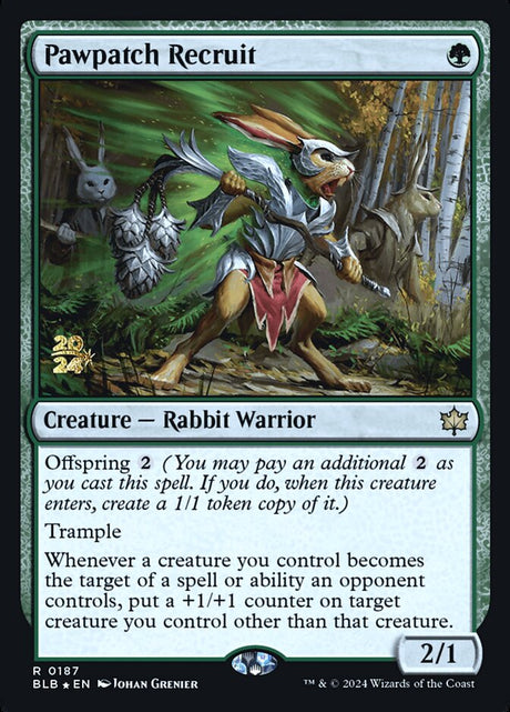 Pawpatch Recruit (187s) - Bloomburrow Promos (PBLB)