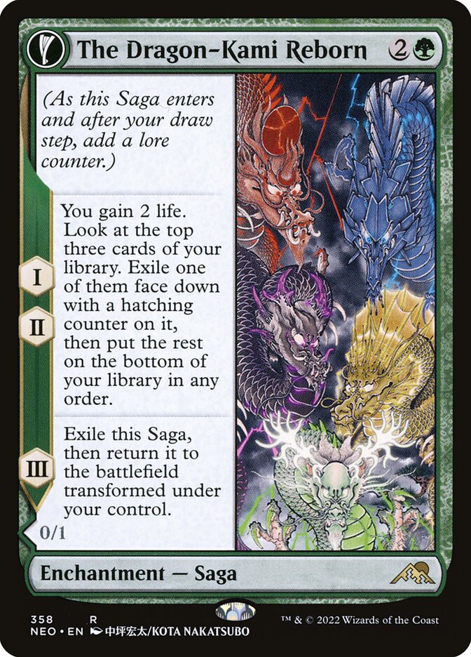 The Dragon-Kami Reborn // Dragon-Kami's Egg (358) - Kamigawa: Neon Dynasty (NEO)