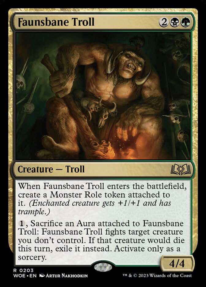 Faunsbane Troll (203) - Wilds of Eldraine (WOE)