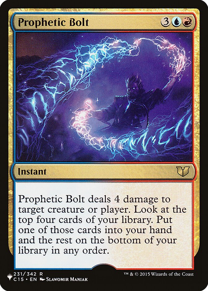 Prophetic Bolt (C15-231) - The List (PLST)