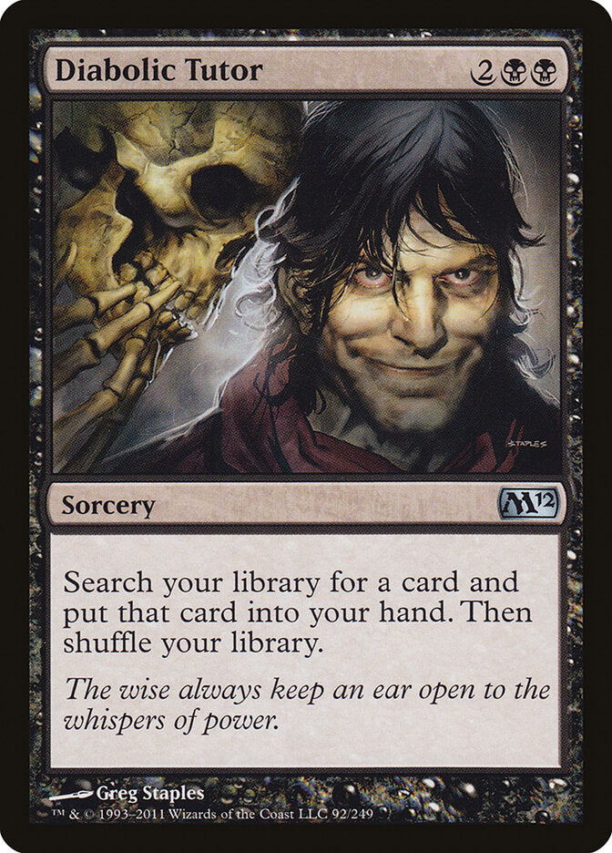 Diabolic Tutor (92) - Magic 2012 (M12)