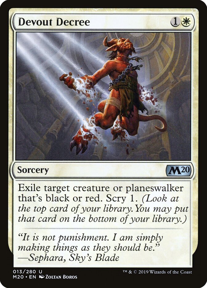 Devout Decree (13) - Core Set 2020 (M20)