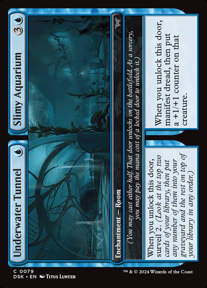 Underwater Tunnel // Slimy Aquarium (79) - Duskmourn: House of Horror (DSK)