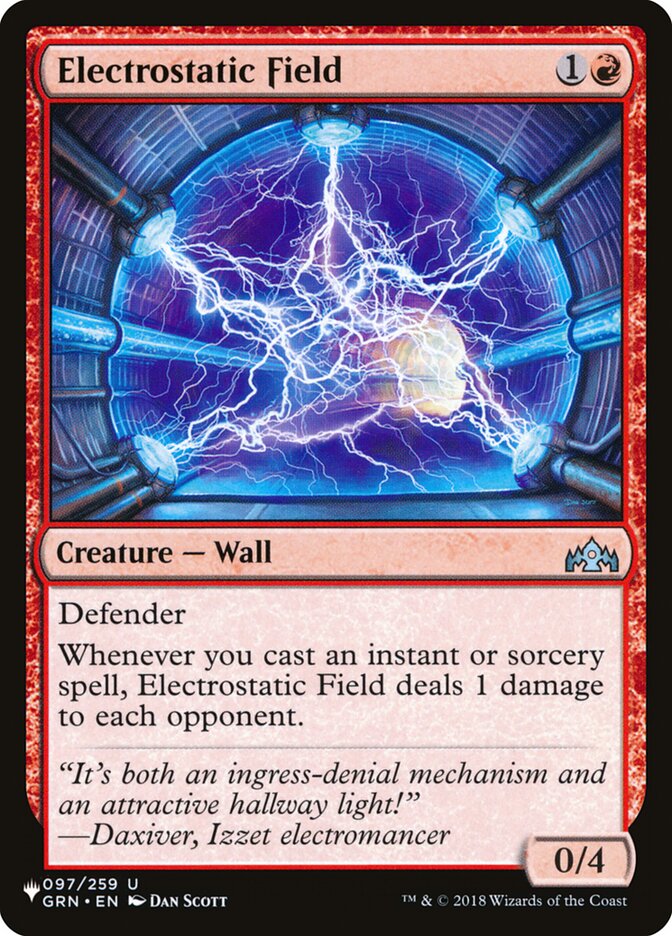 Electrostatic Field (GRN-97) - The List (PLST)