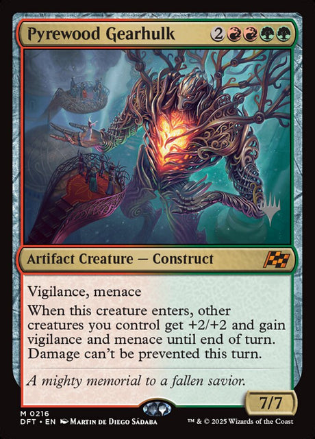 Pyrewood Gearhulk (216p) - Aetherdrift Promos (PDFT)