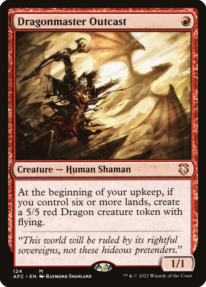 Dragonmaster Outcast (124) - Forgotten Realms Commander (AFC)