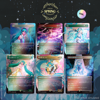 Secret Lair Drop: Secret Lair x Hatsune Miku: Sakura Superstar JP - [Rainbow Foil] Secret Lair Drop Series (SLD)