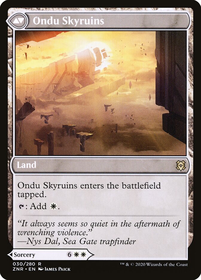 Ondu Inversion // Ondu Skyruins (ZNR-30) - The List (PLST)