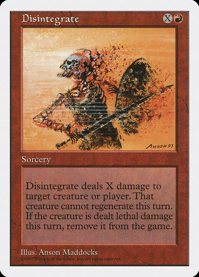 Disintegrate (219) - Fifth Edition (5ED)