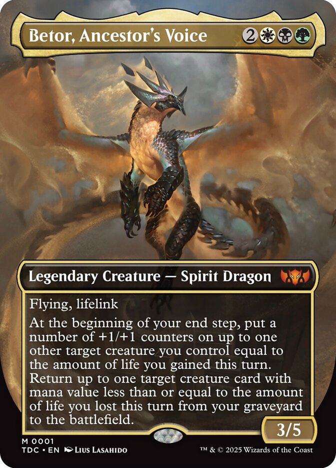 Betor, Ancestor's Voice - [Borderless] Tarkir: Dragonstorm Commander (TDC)