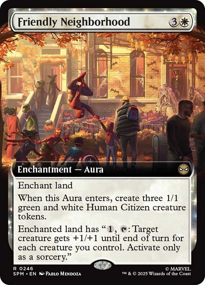 Friendly Neighborhood (246) - [Foil, Extended Art] Marvel's Spider-Man (SPM)
